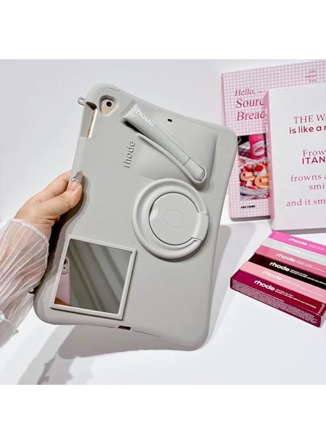 rhode 3D Lipstick Make-up Silicone Case For iPad (A16) 11th Generation 2025 / iPad 10th Generation 2022, iPad 10 Case Model A2696 A2757 A2777 (lip Gloss + Rope included) - Image 1